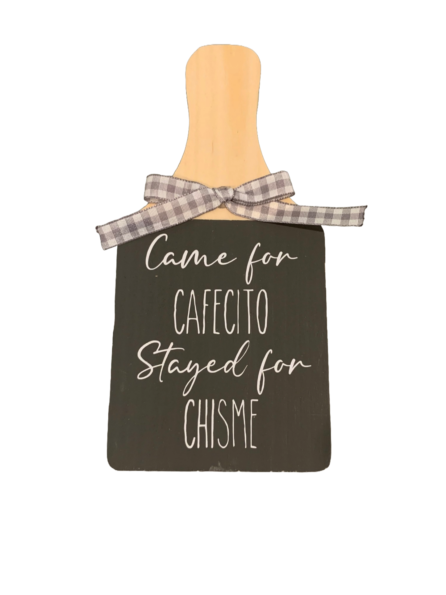 Cafecito & Chisme Standing Sign