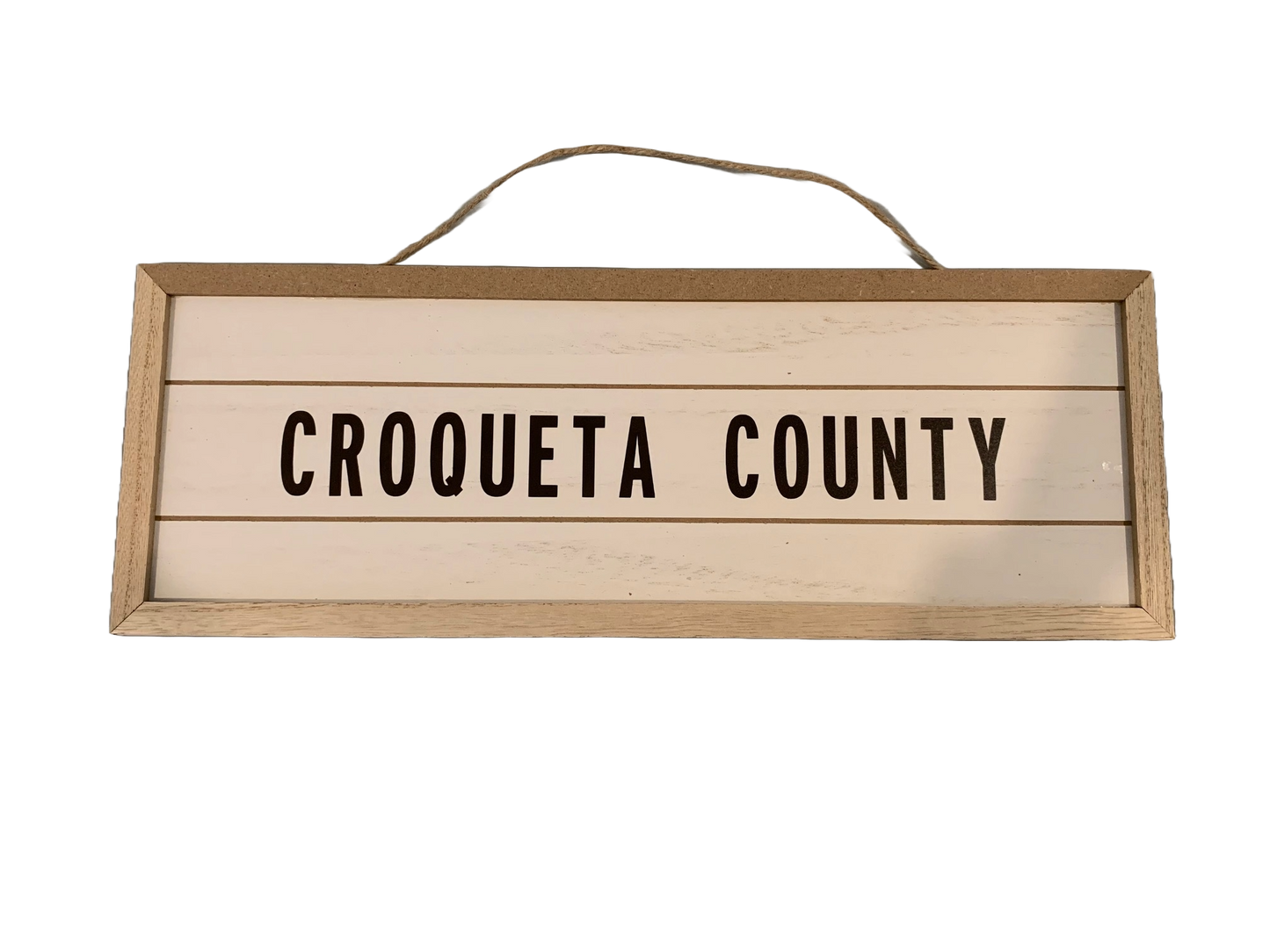 Croqueta County Sign