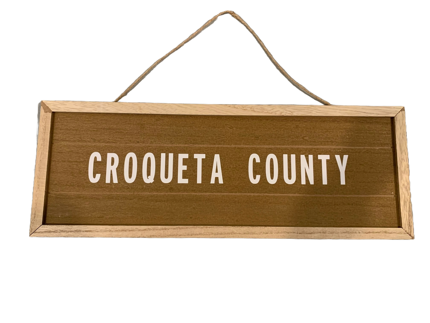 Croqueta County Sign